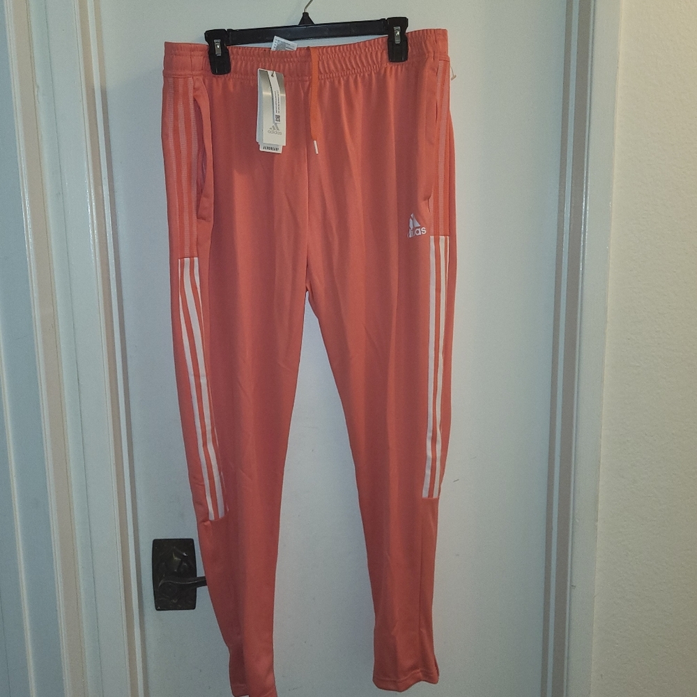 Adidas regular fit tapered leg full length joggers